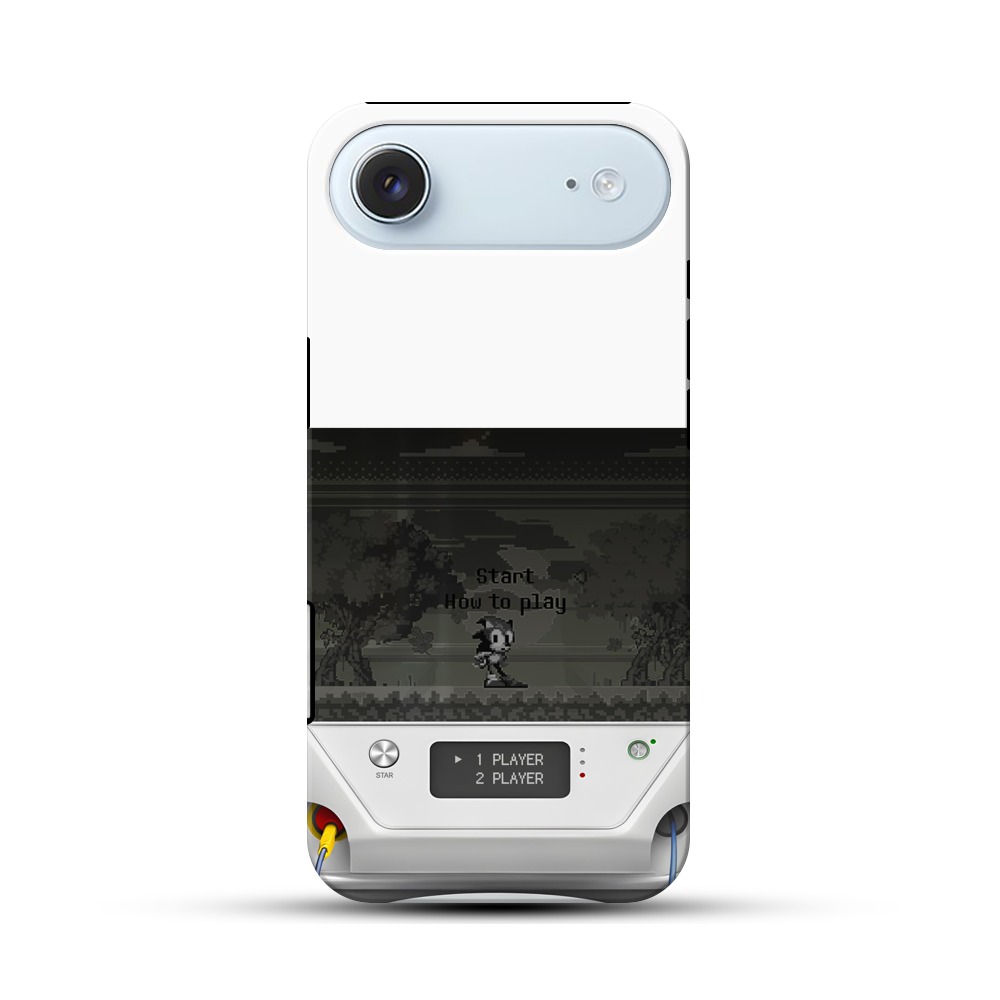 レトロゲーム画面風デザイン iPhone Airオリジナル耐衝撃ケース