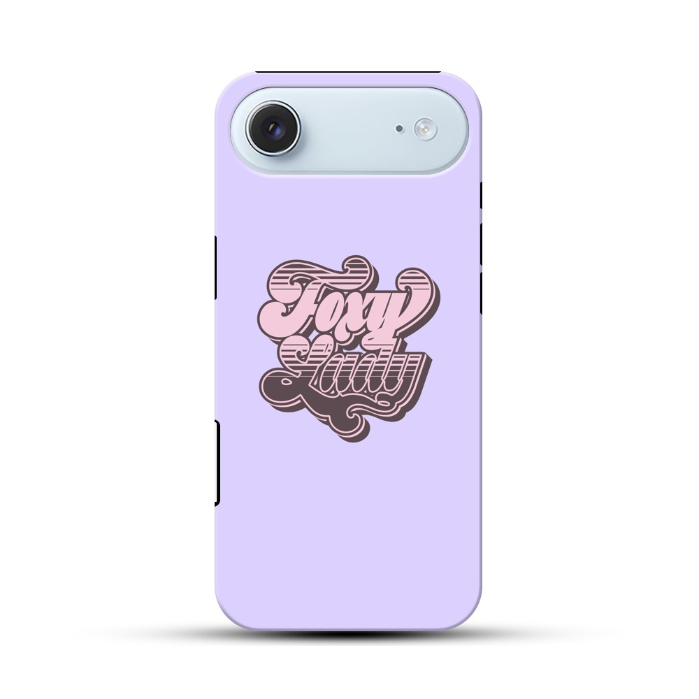 レトロスタイルの文字デザイン iPhone Airオリジナル耐衝撃ケース