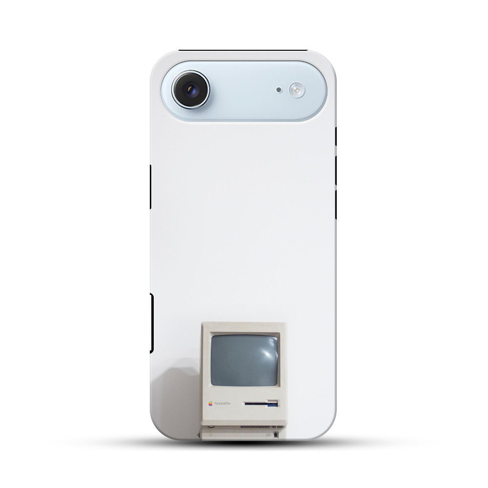 レトロテレビモニター部分の写真 iPhone Airオリジナル耐衝撃ケース