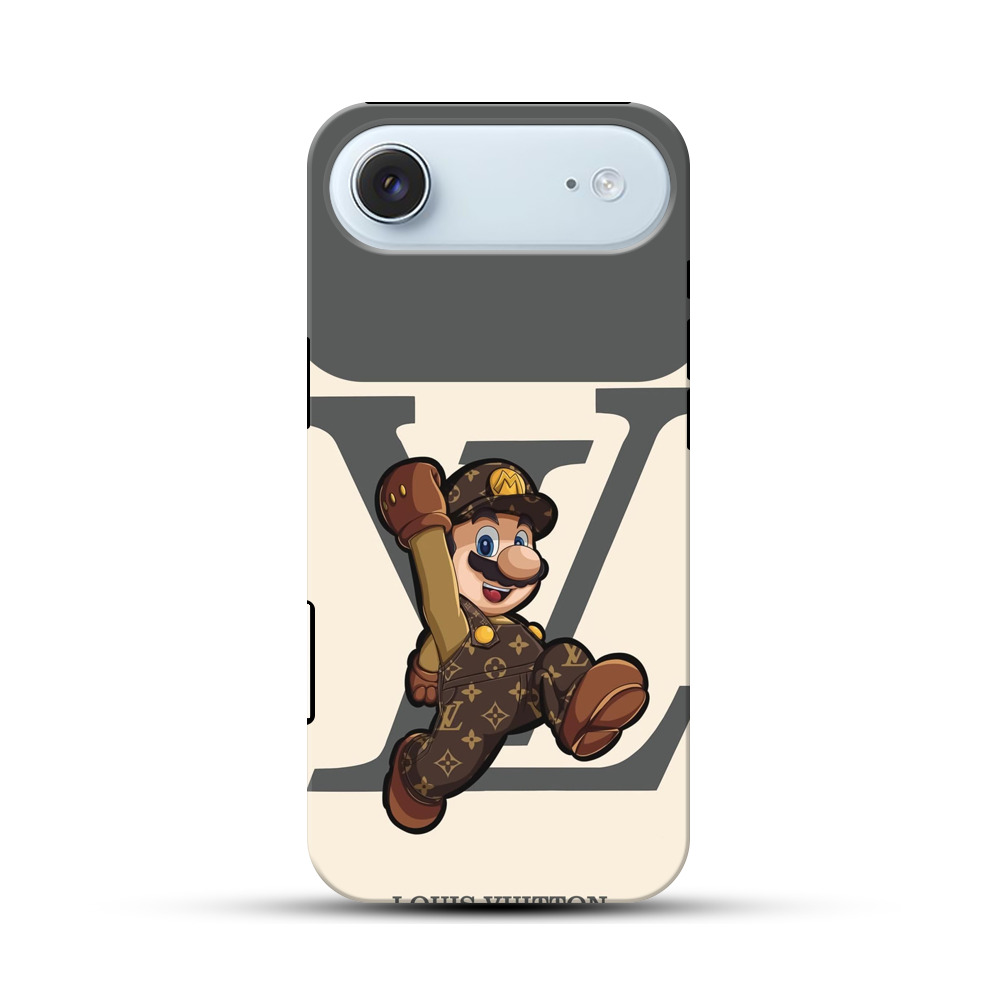 ルイヴィトン柄のマリオ iPhone Airオリジナル耐衝撃ケース