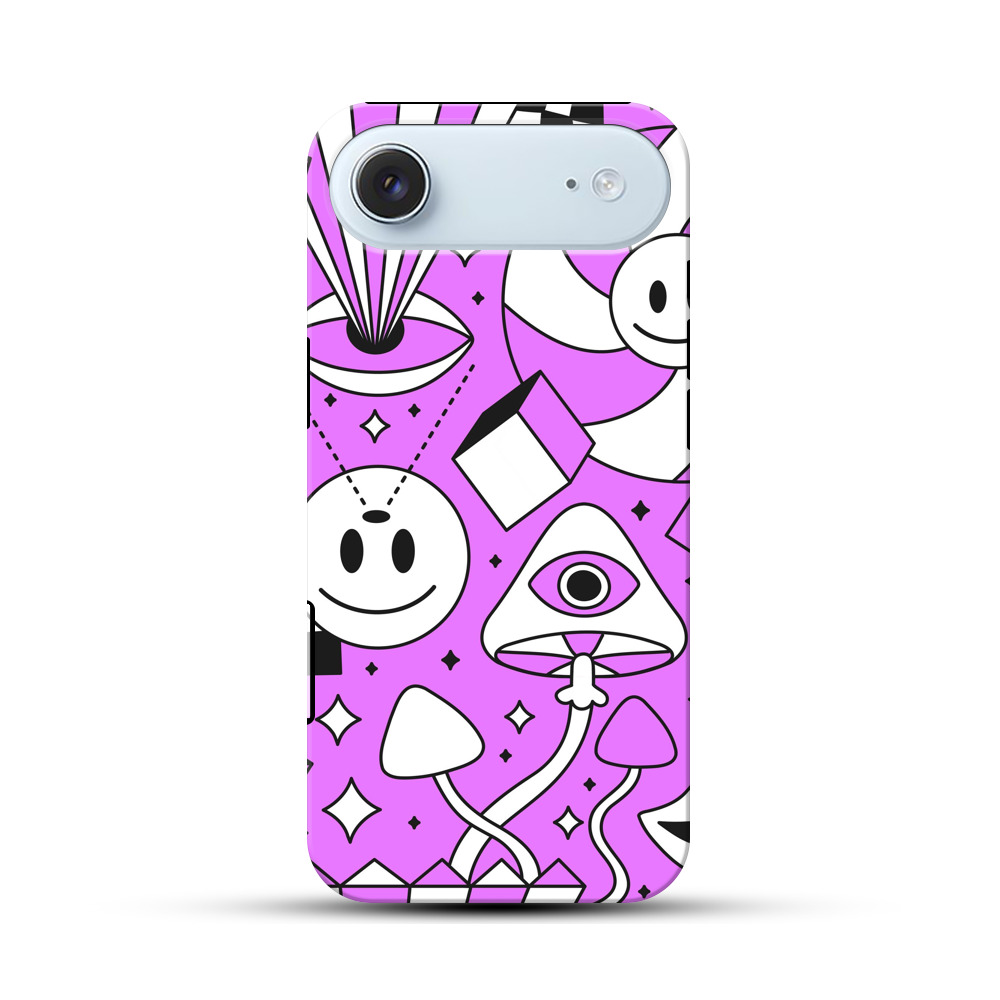 サイケデリックなパターン iPhone Airオリジナル耐衝撃ケース