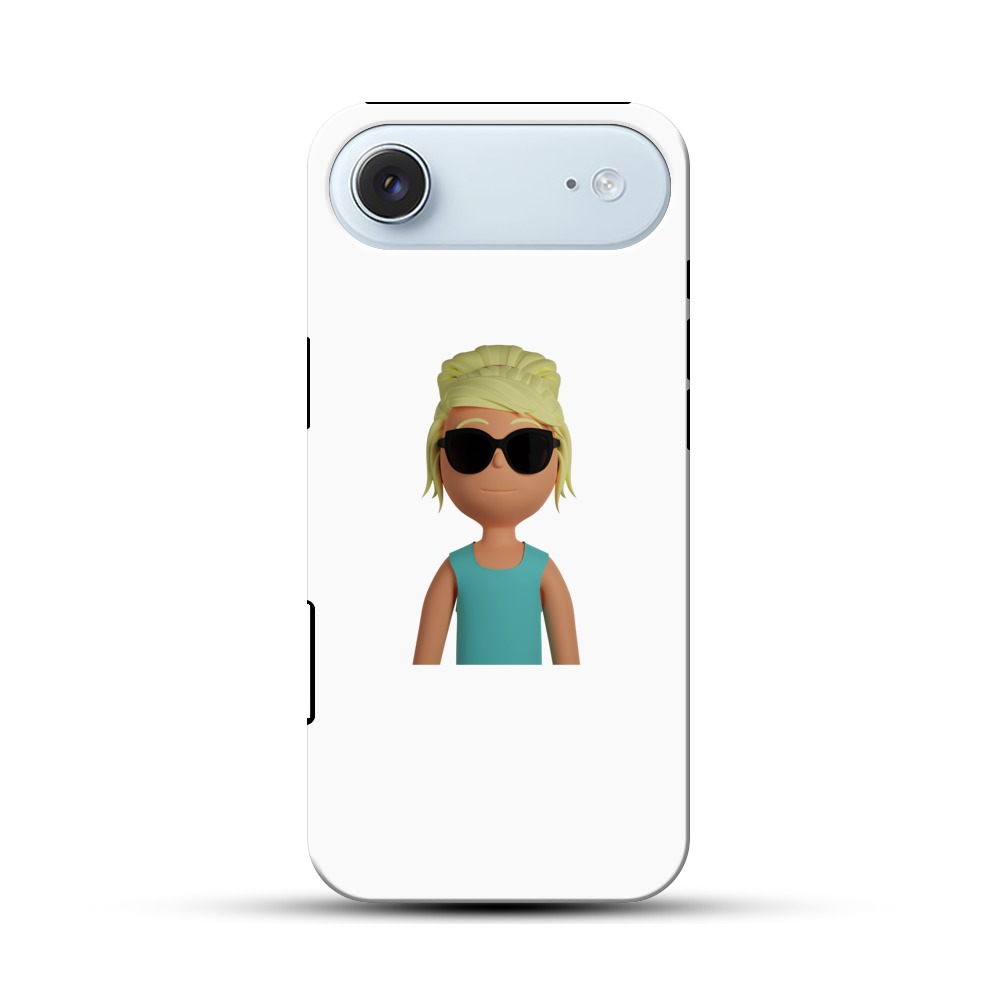 サングラスをかけたキャラクター iPhone Airオリジナル耐衝撃ケース