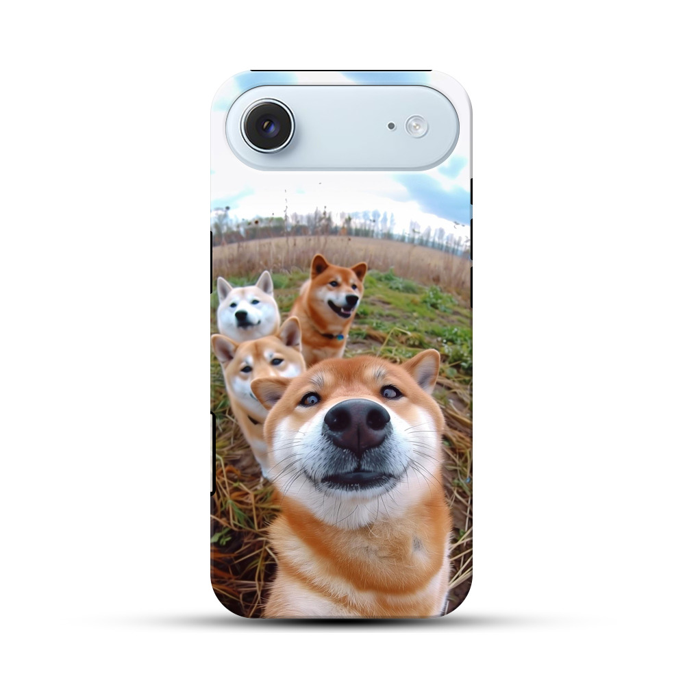柴犬四匹集合 iPhone Airオリジナル耐衝撃ケース