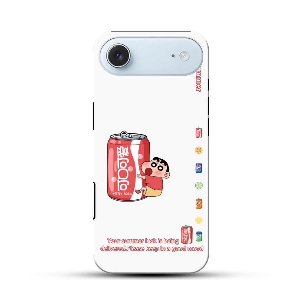 しんちゃんとコーラ缶 iPhone Airオリジナル耐衝撃ケース