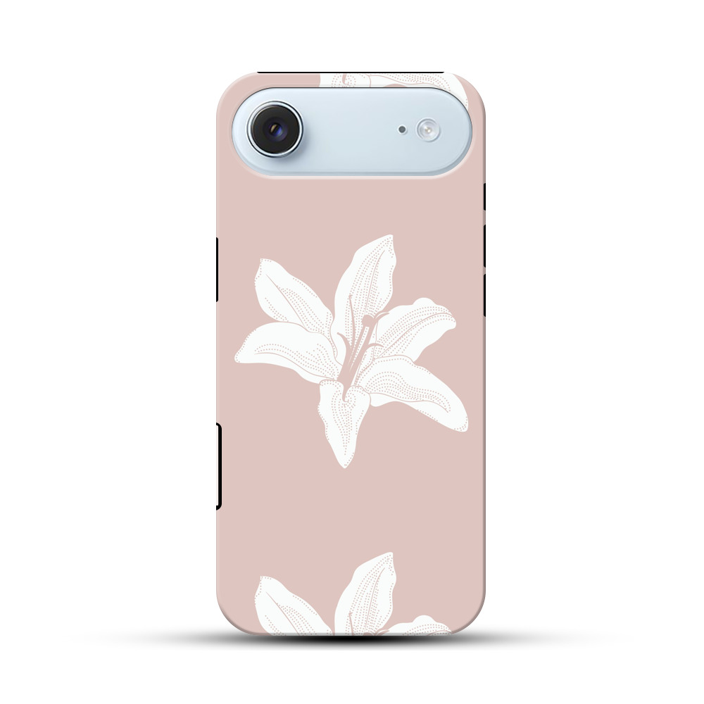白いユリの花柄パターン white-lily 白いユリの花柄パターン white-lily