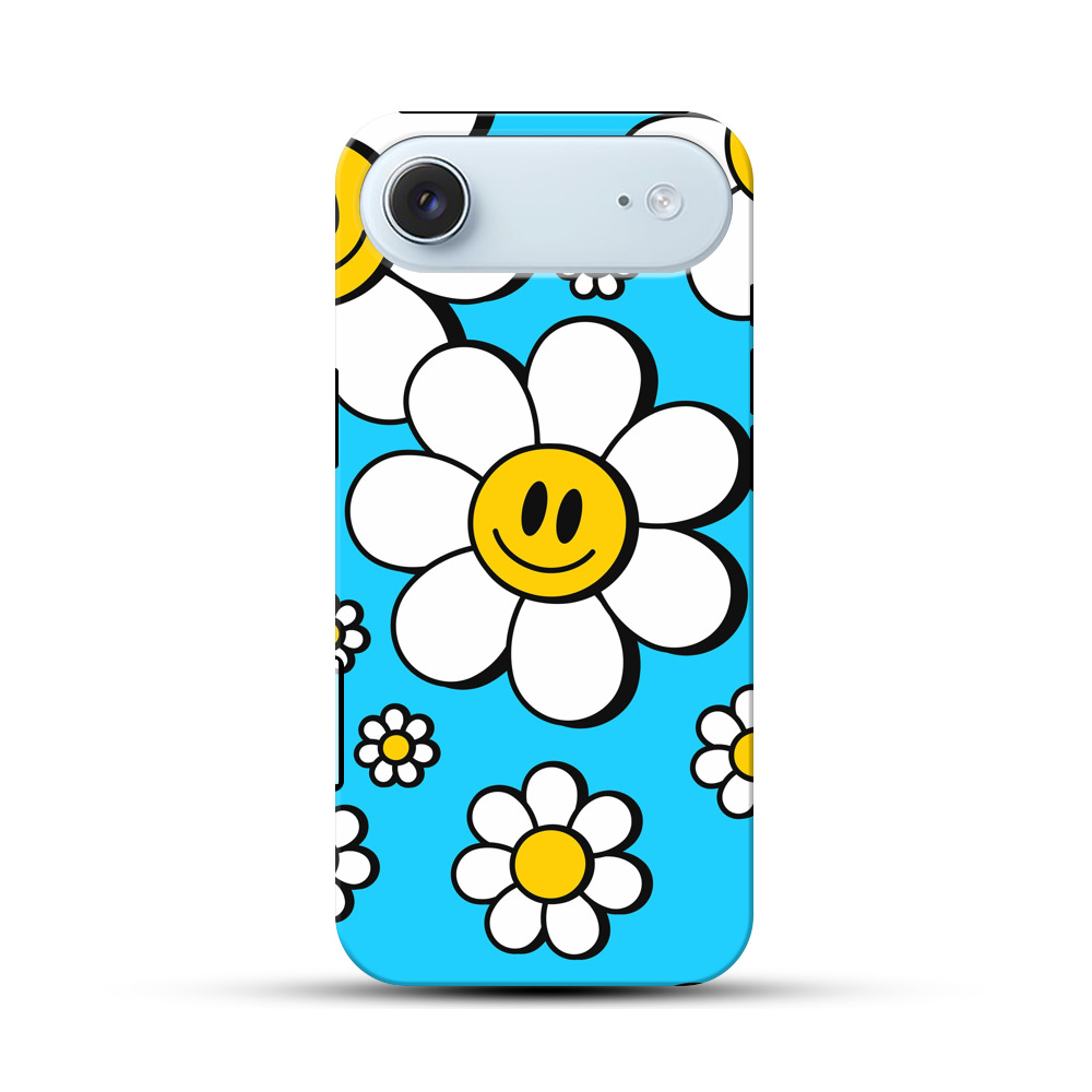 スマイリーフラワーパターン iPhone Airオリジナル耐衝撃ケース