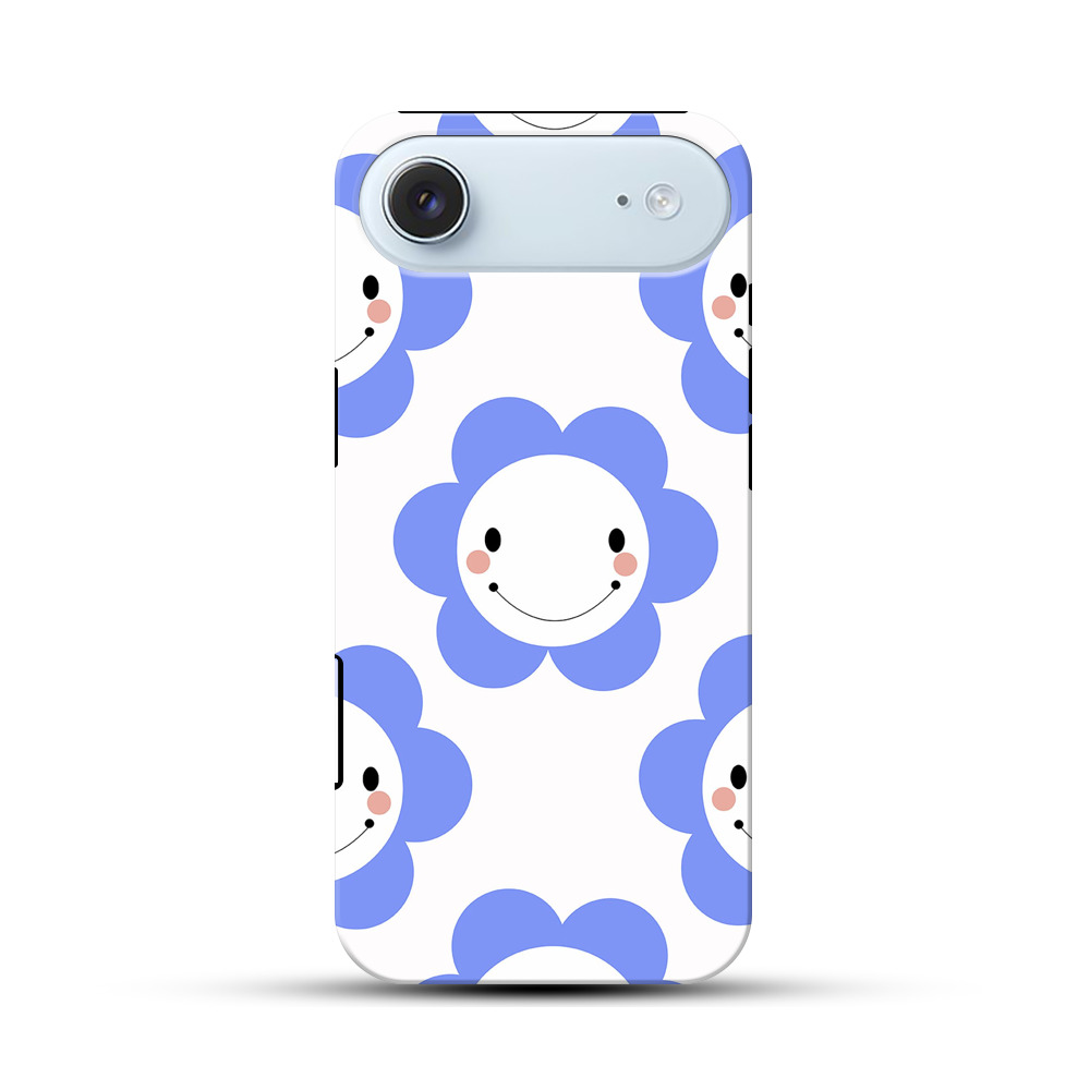 スマイリーフラワーパターン iPhone Airオリジナル耐衝撃ケース