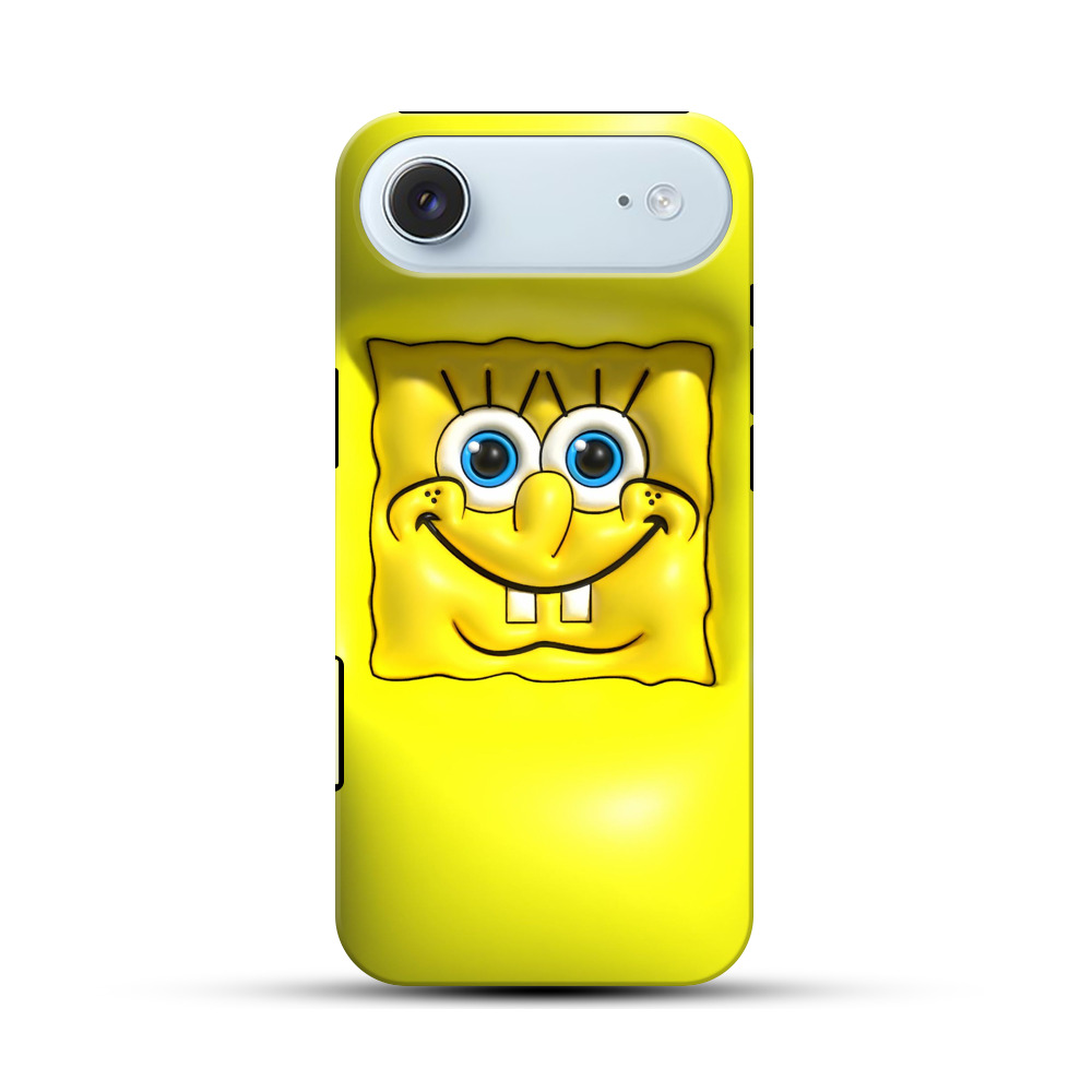 スポンジボブ顔デザイン iPhone Airオリジナル耐衝撃ケース