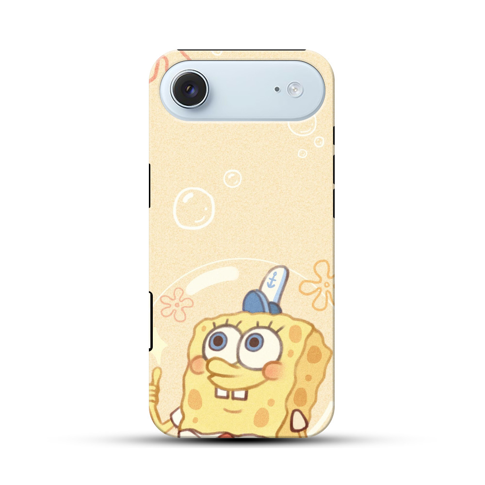 スポンジボブと泡のシールド iPhone Airオリジナル耐衝撃ケース