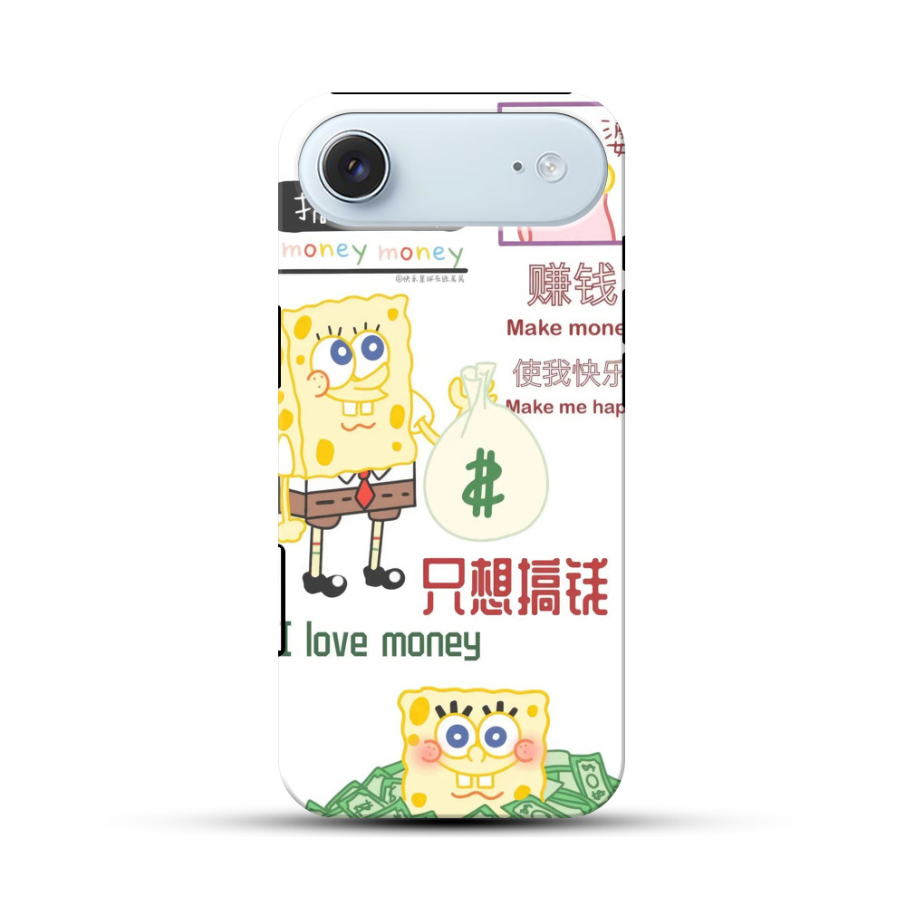 スポンジボブとお金 iPhone Airオリジナル耐衝撃ケース