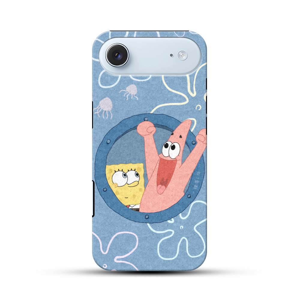 元気なスポンジボブとパトリック iPhone Airオリジナル耐衝撃ケース