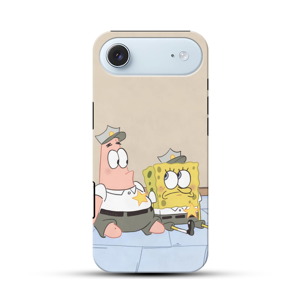 スポンジボブとパトリック iPhone Airオリジナル耐衝撃ケース