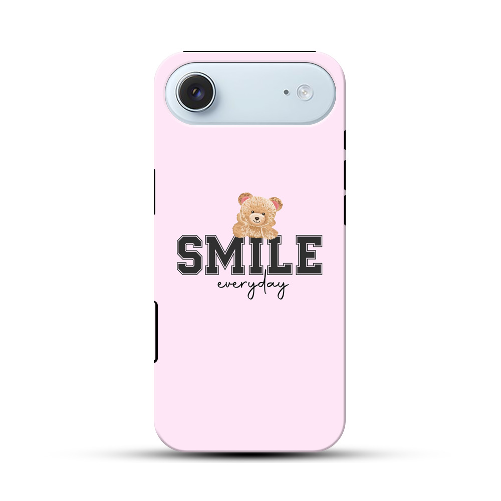 スマイルとクマのイラスト iPhone Airオリジナル耐衝撃ケース