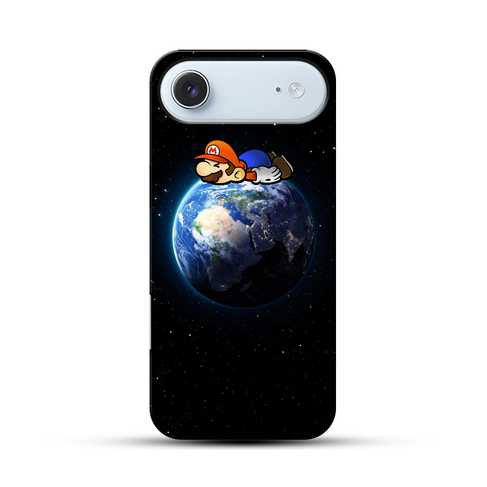 地球で寝るマリオ iPhone Airオリジナル耐衝撃ケース