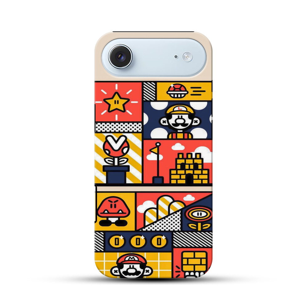 マリオゲームモチーフ iPhone Airオリジナル耐衝撃ケース
