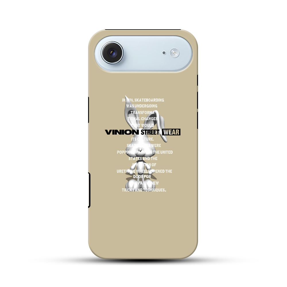 ストリートスケートボードのテキストアート iPhone Airオリジナル耐衝撃ケース