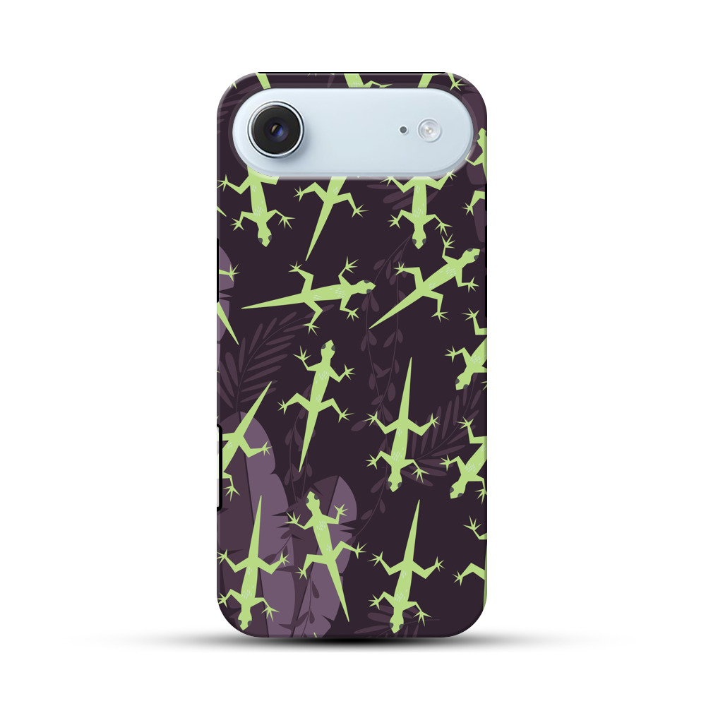 トカゲのパターン iPhone Airオリジナル耐衝撃ケース