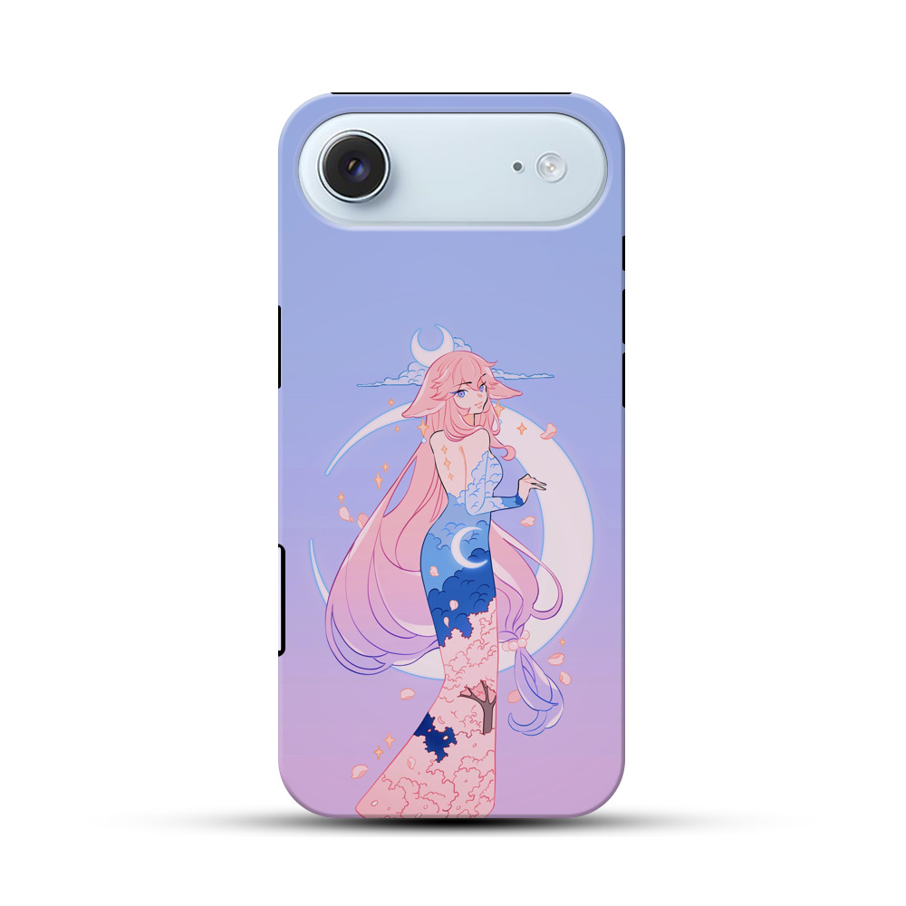 月と桜の妖精 iPhone Airオリジナル耐衝撃ケース
