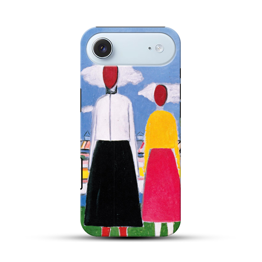 抽象赤顔人物 iPhone Airオリジナル耐衝撃ケース