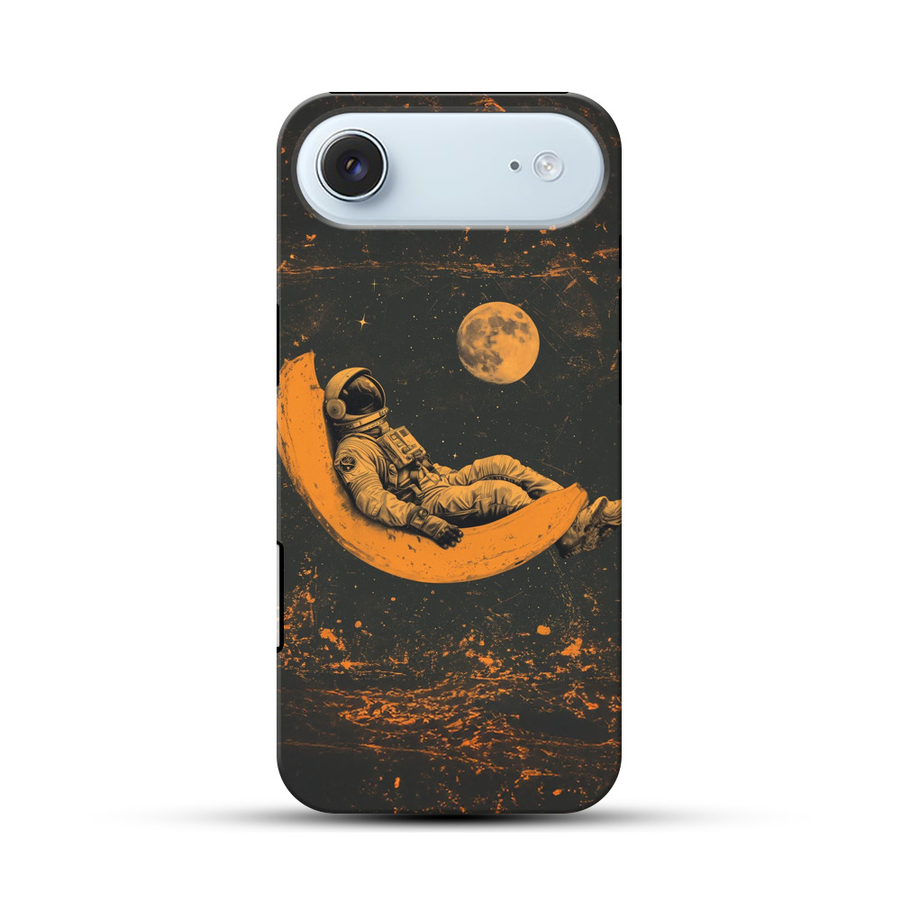 バナナ月の宇宙飛行士 iPhone Airオリジナル耐衝撃ケース