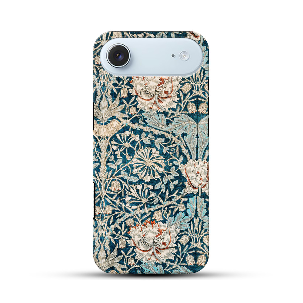 美しい花模様の生地 iPhone Airオリジナル耐衝撃ケース