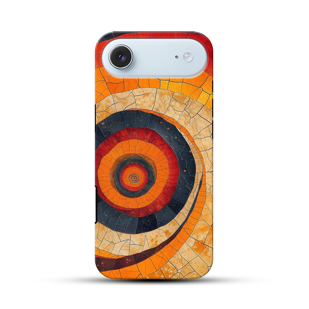 鮮やかな渦巻き模様 iPhone Airオリジナル耐衝撃ケース