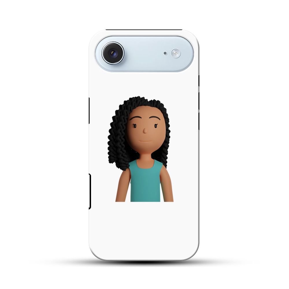 若い女性のキャラクター iPhone Airオリジナル耐衝撃ケース