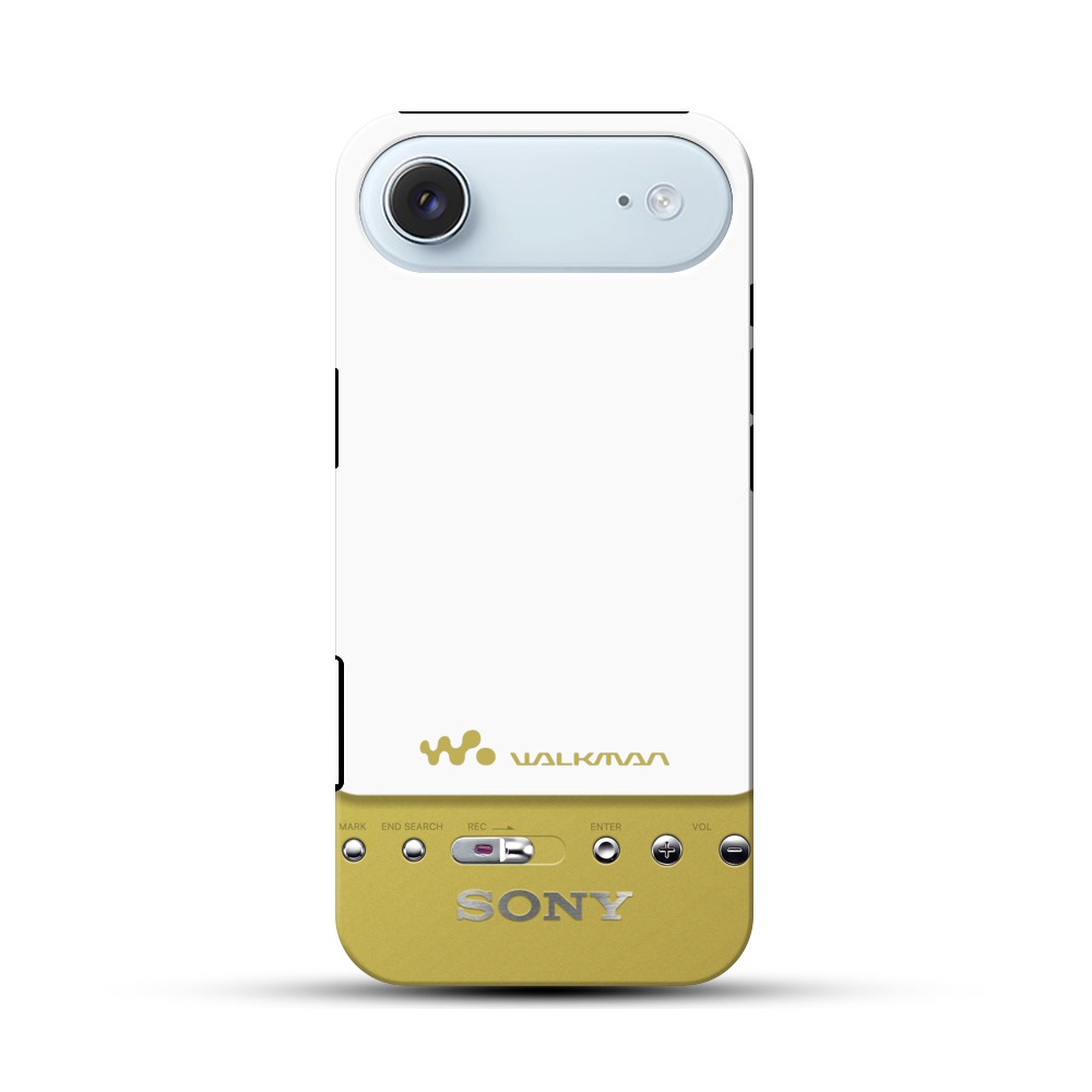 黒と金のウォークマン iPhone Airオリジナル耐衝撃ケース