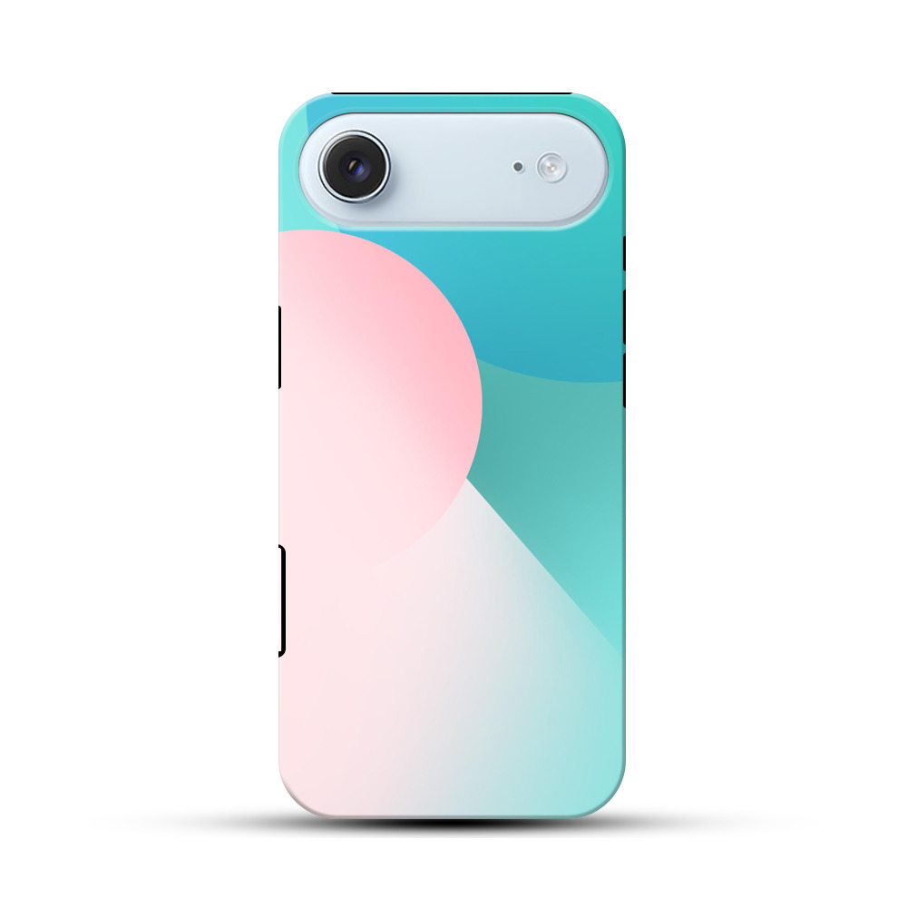 優しいピンクの丸 iPhone Airオリジナル耐衝撃ケース