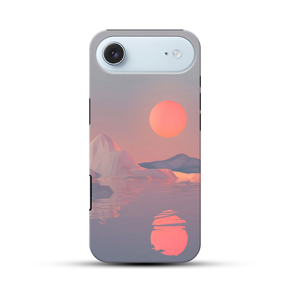 夕日と山と水面の風景 iPhone Airオリジナル耐衝撃ケース