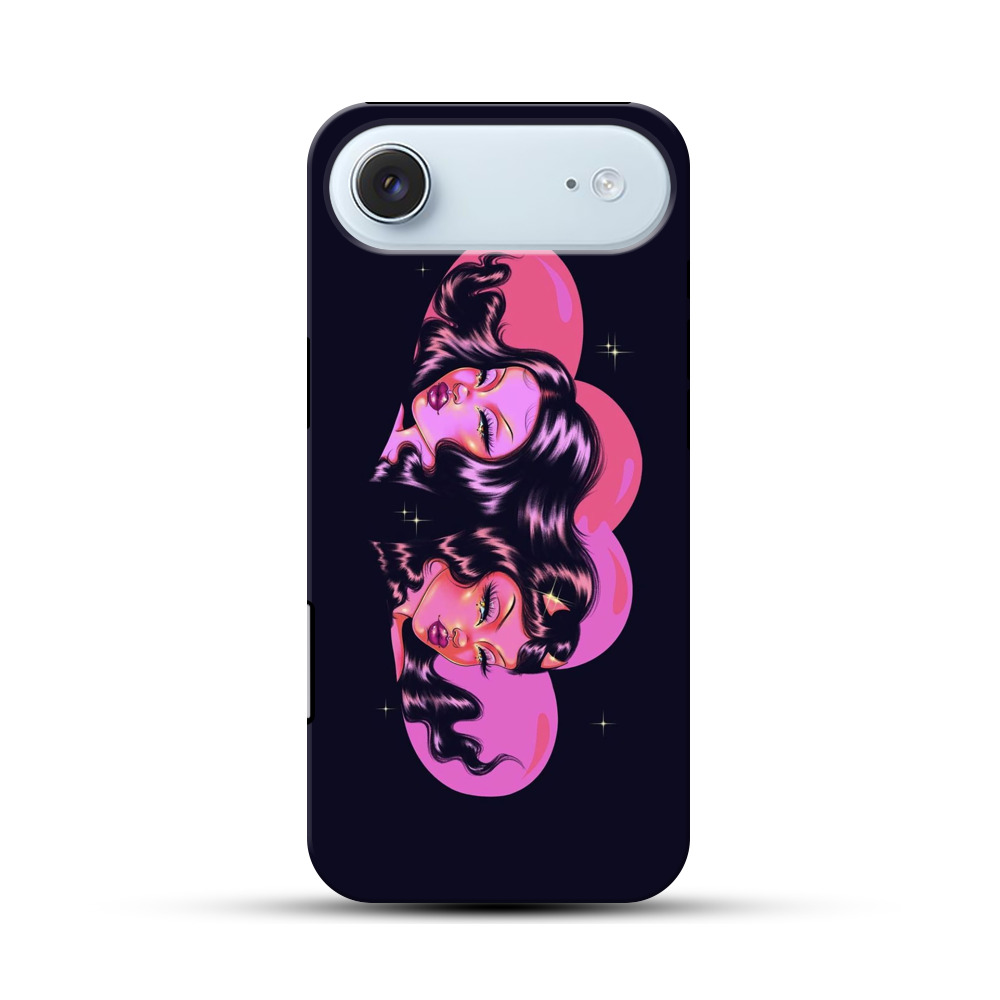 夢見る女性のイラスト iPhone Airオリジナル耐衝撃ケース