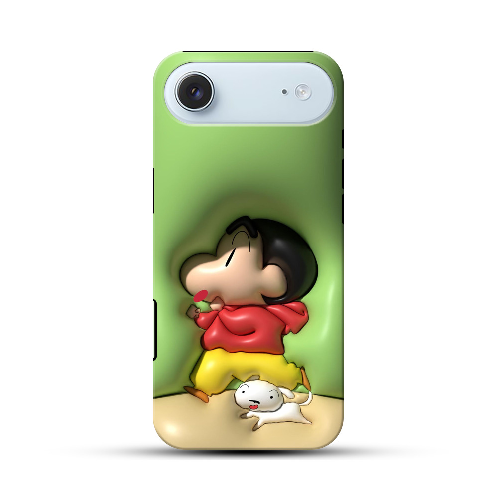 ユニークキャラクターシルエット iPhone Airオリジナル耐衝撃ケース