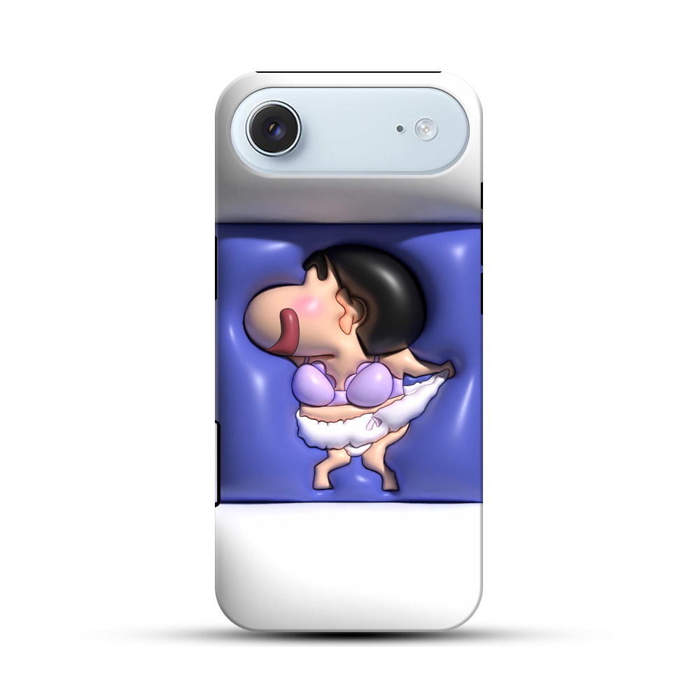 水着姿のユーモラスキャラ iPhone Airオリジナル耐衝撃ケース