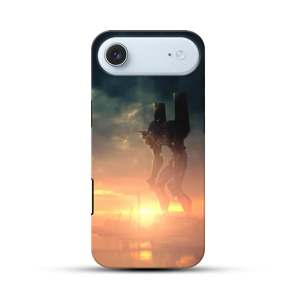 夕焼けのメカ iPhone Airオリジナル耐衝撃ケース