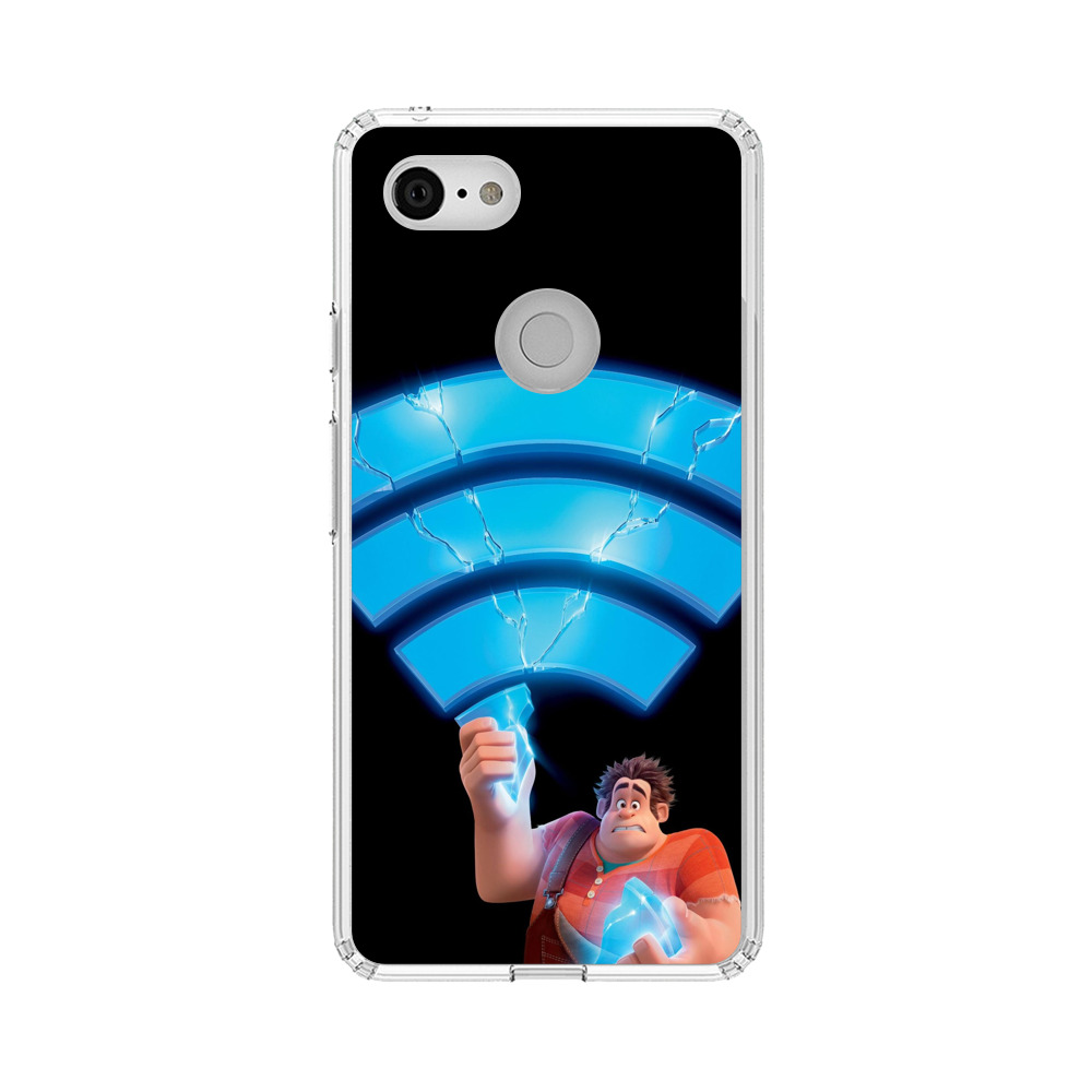 割れたWiFiアイコン Google Pixel 3 XLオリジナルケース