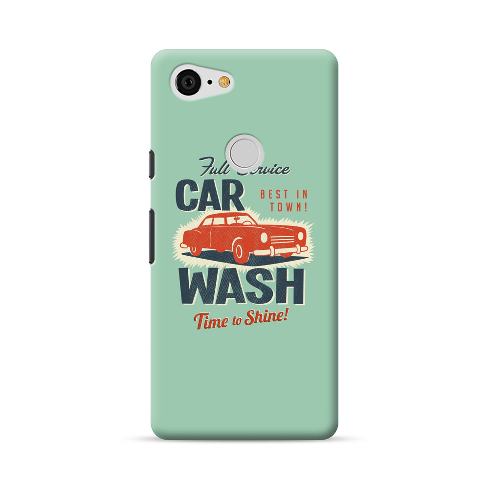 レトロな車のイラスト Google Pixel 3 XLオリジナルハードケース