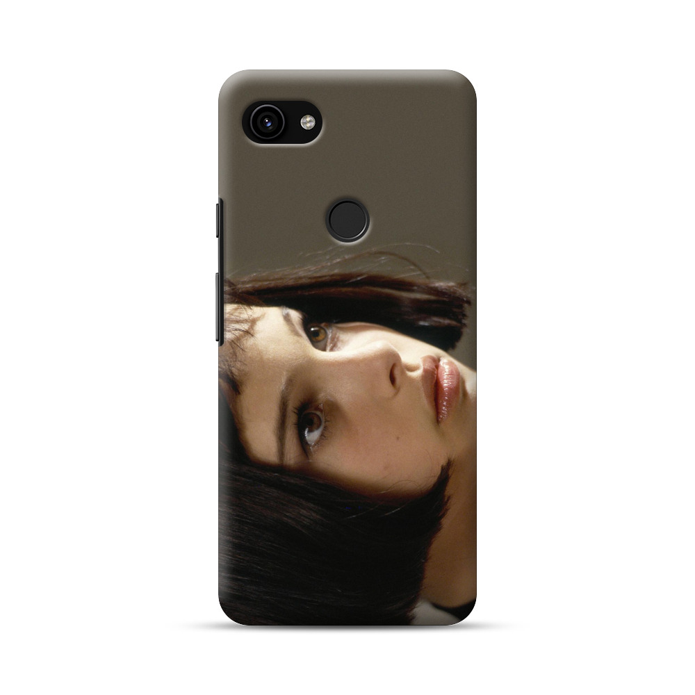 むつかしい表情の女性 Google Pixel 3aオリジナルハードケース