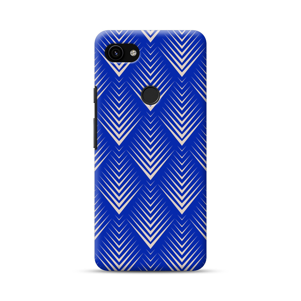 青い幾何学模様 fish-scales 青い幾何学模様 fish-scales