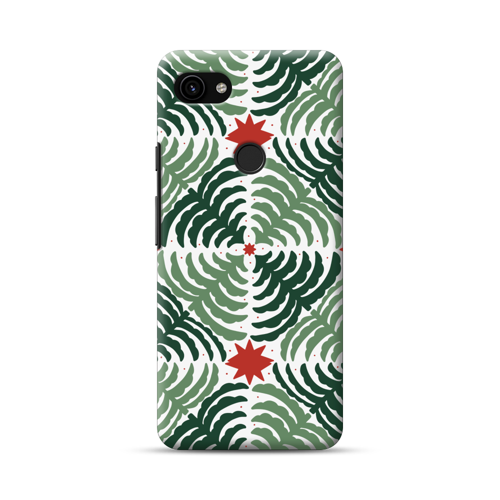 植物模様のデザイン Google Pixel 3a XLオリジナルハードケース
