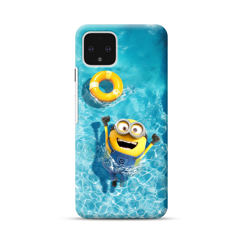 ミニオン プール 楽しむ Google Pixel 4オリジナルハードケース