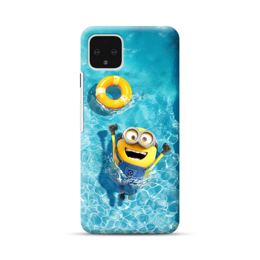 ミニオン プール 楽しむ Google Pixel 4 XLオリジナルハードケース