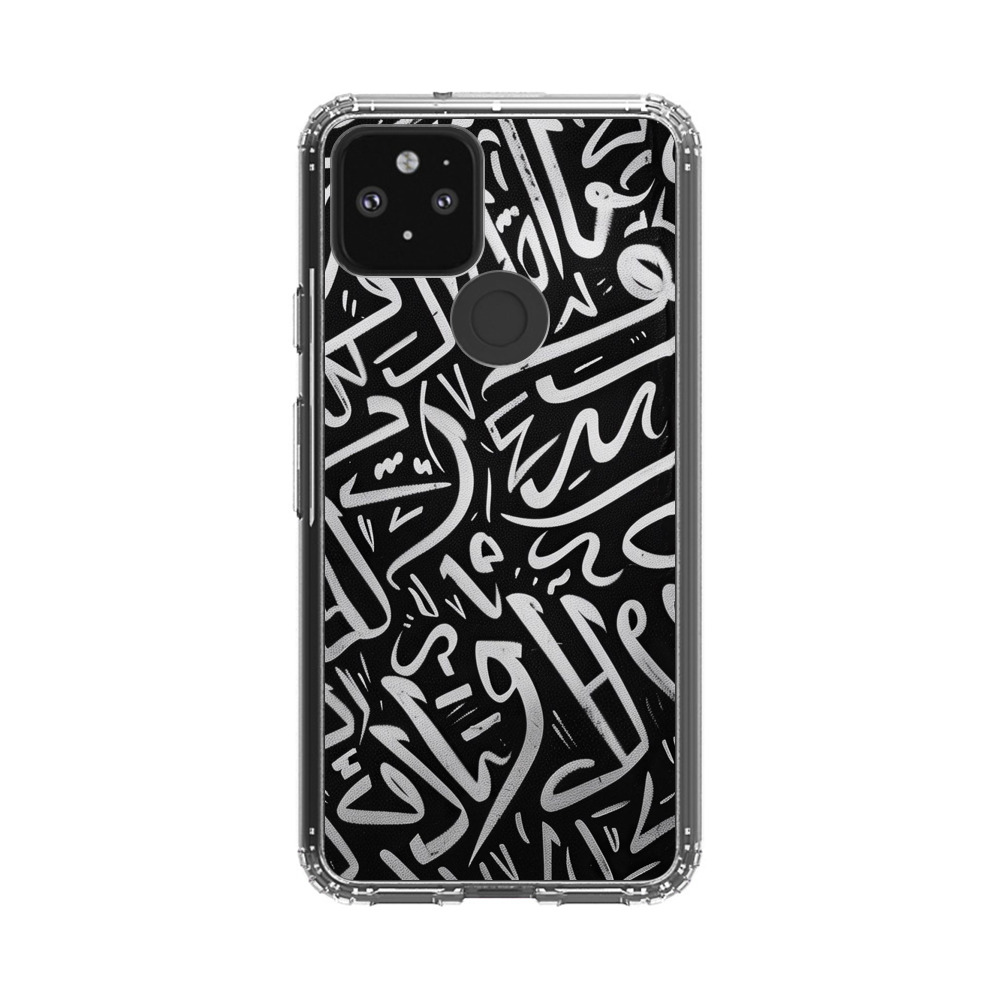 アラビア書道抽象柄 Google Pixel 5オリジナルケース