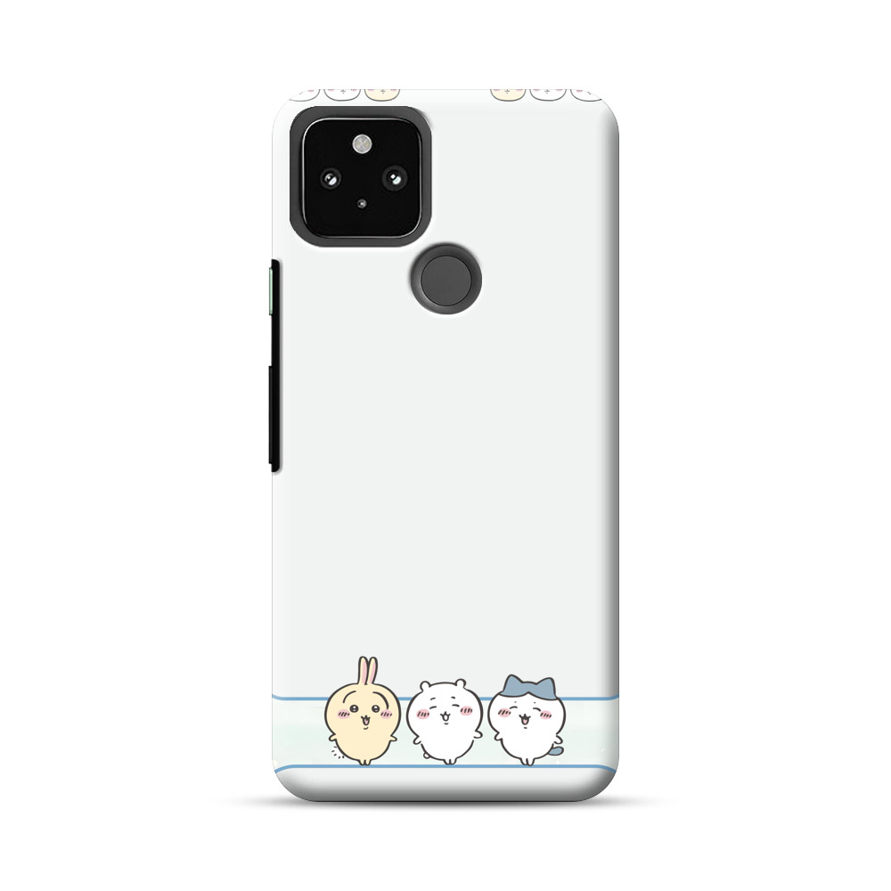 カラフルな虹と雲 Google Pixel 5オリジナルハードケース