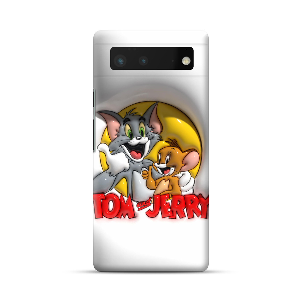 トムとジェリーの笑顔 Google Pixel 6オリジナルハードケース