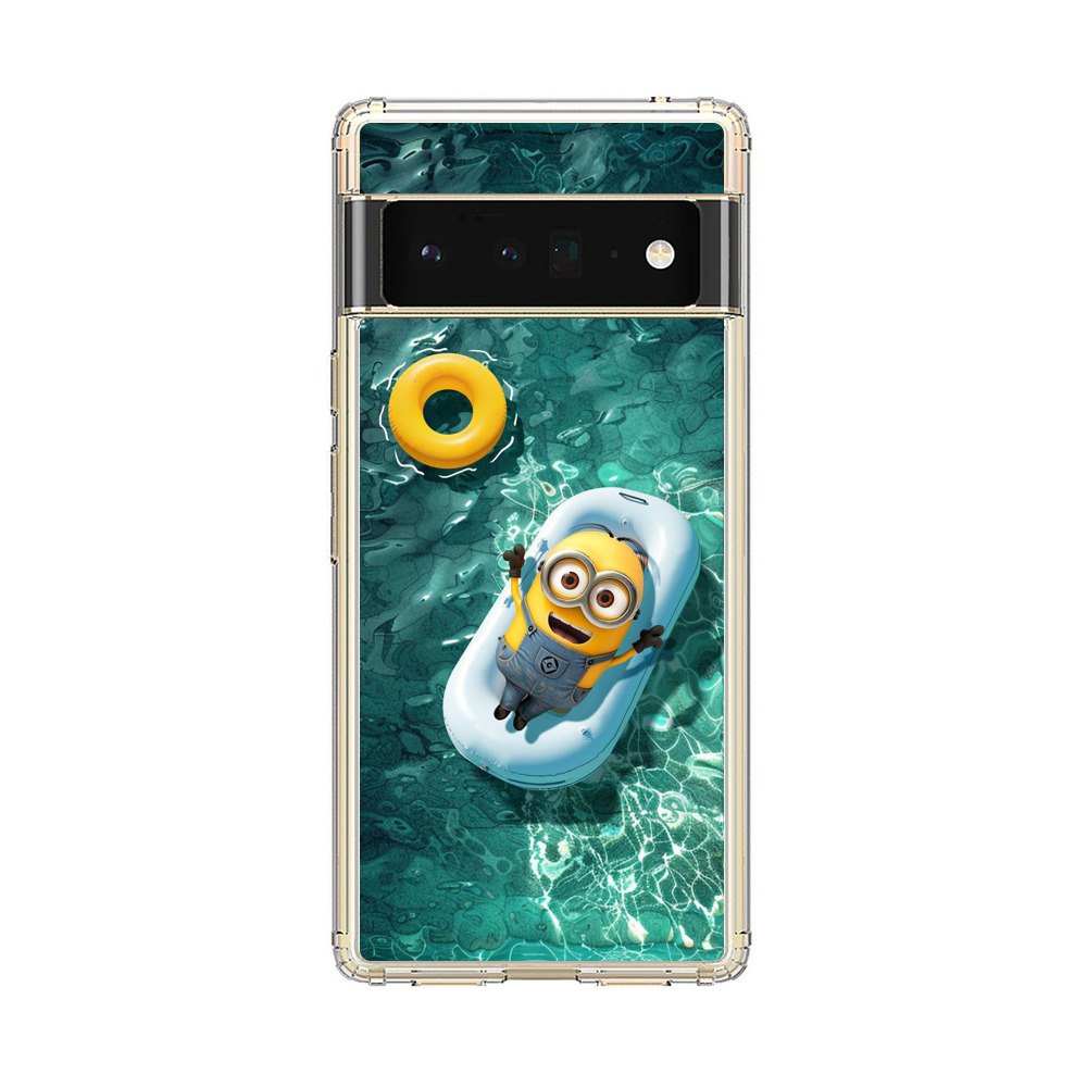 ミニオンプールの浮き輪 Google Pixel 6 Proオリジナルケース