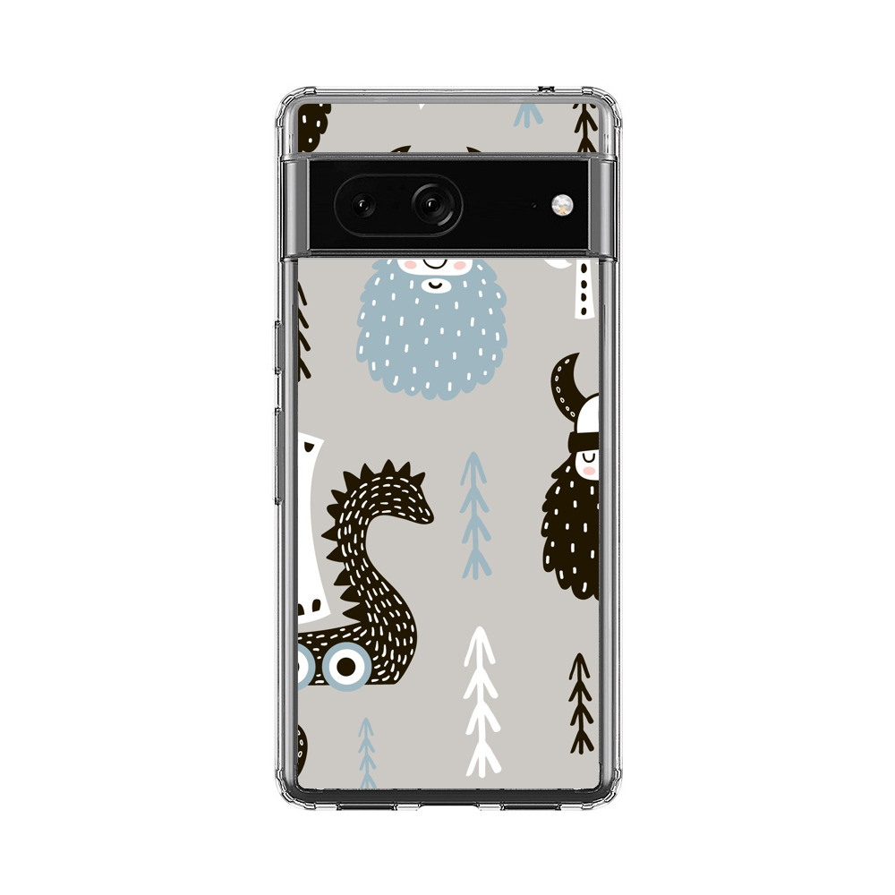 バイキングのパターン Google Pixel 7オリジナルケース