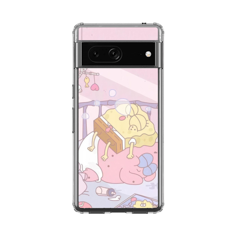 スポンジボブ赤ちゃん寝る Google Pixel 7オリジナルケース
