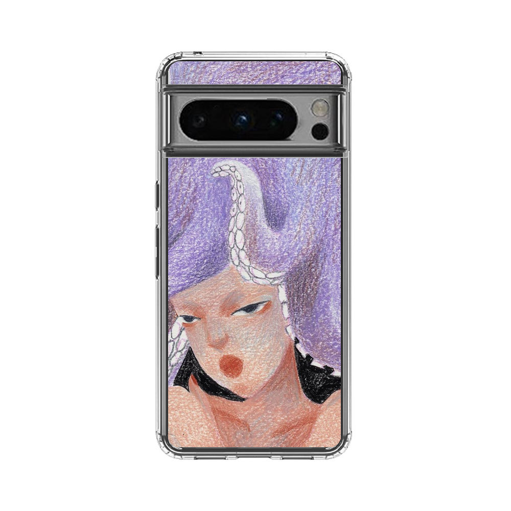 タコの帽子をかぶった女性 Google Pixel 8 Proオリジナルケース