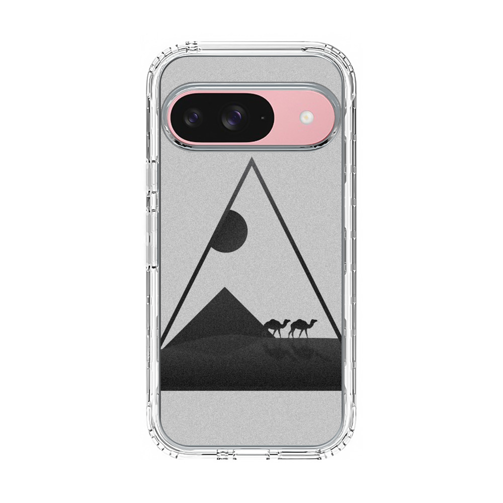 ピラミッドとラクダシルエット minimalism-71 ピラミッドとラクダシルエット minimalism-71