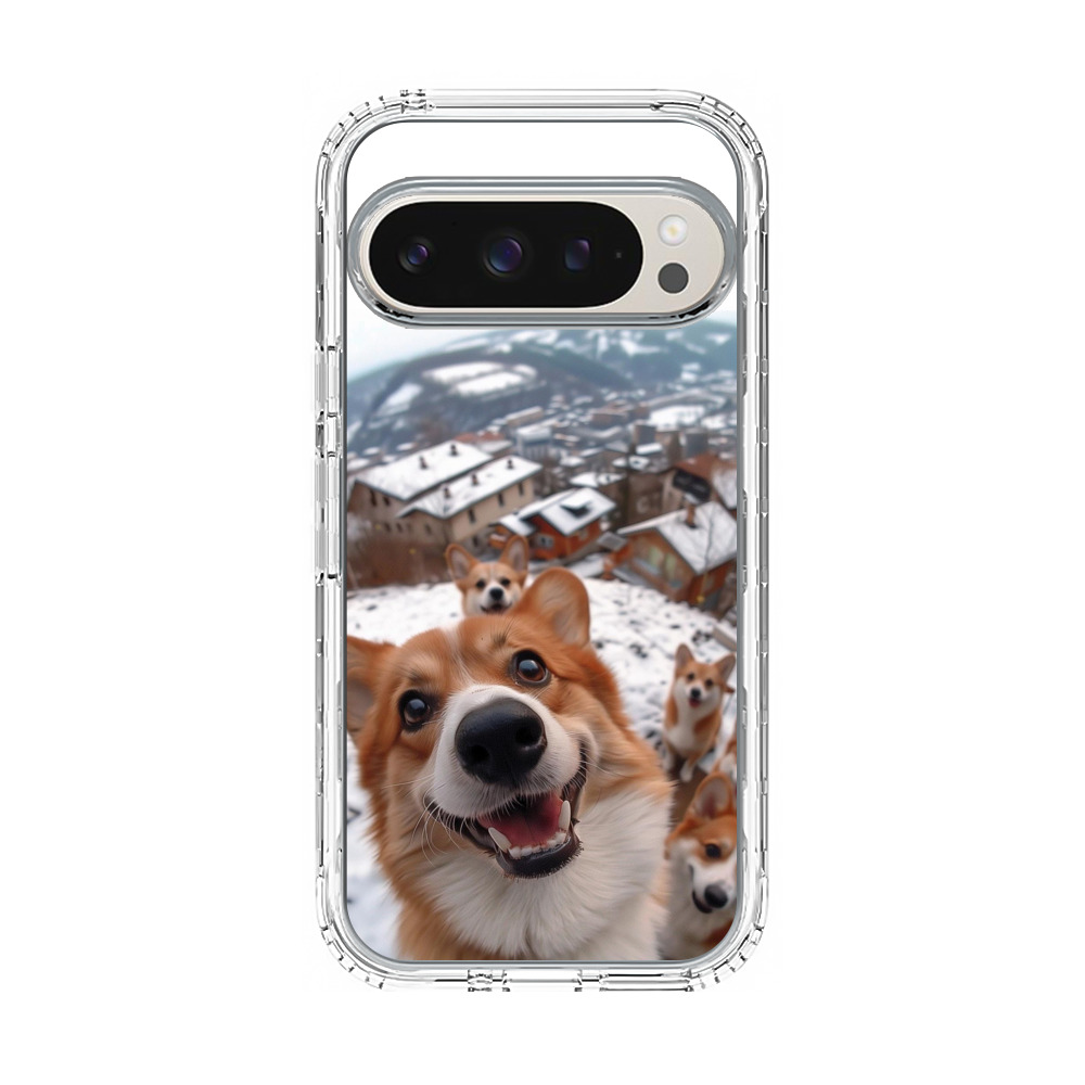 コーギー犬と雪景色 puppy-dog-selfie-01-1 コーギー犬と雪景色 puppy-dog-selfie-01-1